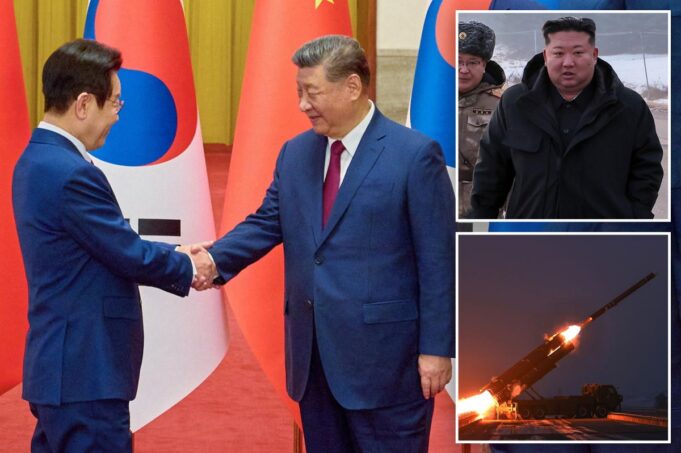 El líder surcoreano, Lee Jae Myung, dice que le pidió a Xi Jinping de China que actuara como mediador en los asuntos de Corea del Norte.