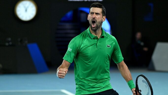 Novak Djokovic gana la semifinal de 5 sets sobre Jannik Sinner