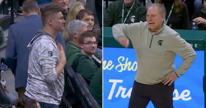 Tom Izzo furioso cuando la ex estrella de Michigan State provoca un paro y es expulsado de la multitud