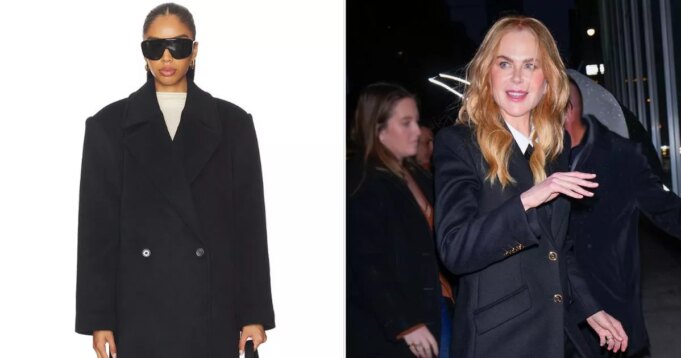 Consigue el estilo invernal elegante y sencillo de Nicole Kidman con el abrigo Lovers and Friends Reign