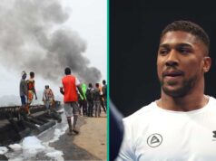 Reacciones cuando un autobús choca contra un camión en la autopista Lagos-Ibadan, días después de la terrible experiencia de Anthony Joshua