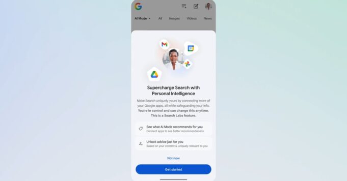 La inteligencia personal en modo AI hace que la Búsqueda de Google sea exclusivamente suya