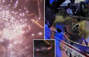 Video muestra a un oficial de policía de Carolina del Sur emboscado en una patrulla en medio de una explosión de disparos; Sospechoso encontrado muerto tras tiroteo.