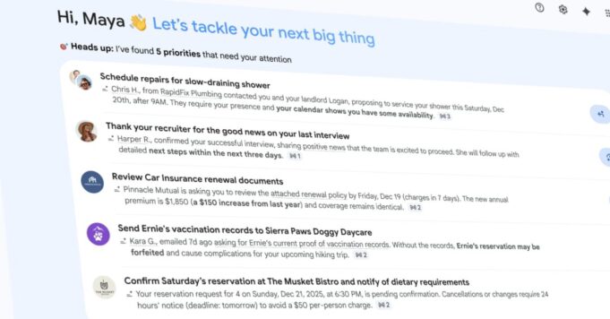Google anuncia el futuro de Gmail con AI Inbox y nueva búsqueda