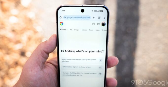 La aplicación de Google comienza a implementar acceso rápido al historial del modo AI
