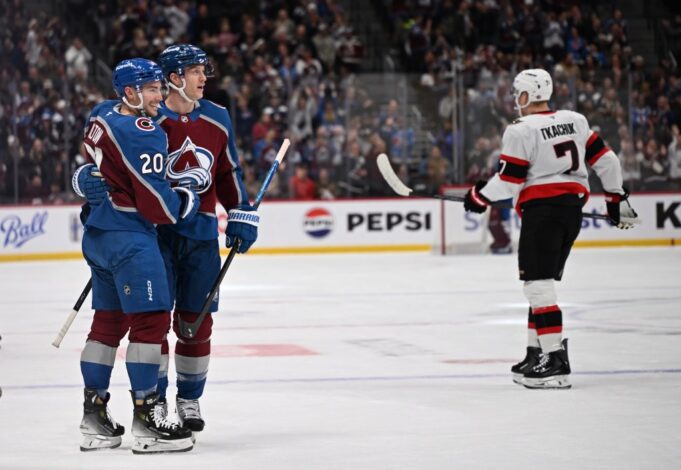 Josh Manson de Avalanche tuvo una noche profesional con su padre mirando