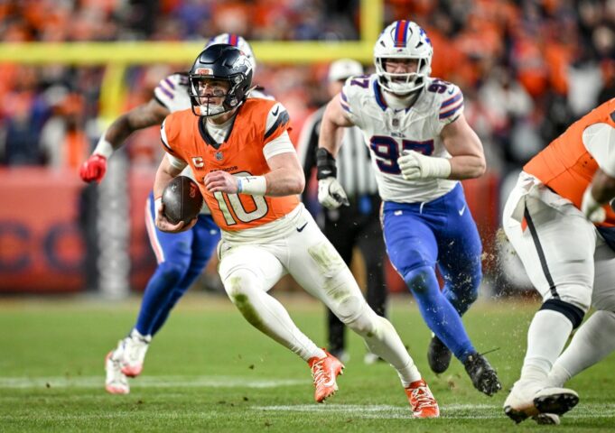 El mariscal de campo de los Broncos, Bo Nix, tenía una condición en el tobillo que hizo que la fractura fuera inevitable