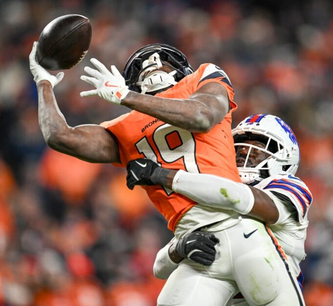Si el mariscal de campo de los Broncos, Jarett Stidham, puede mantenerse estable como Marvin Mims, Denver estará bien