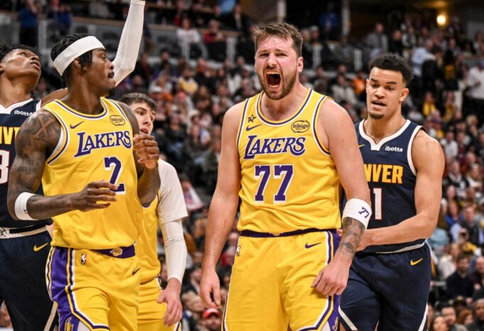 Luka Doncic busca un triple doble de 38 puntos, los Lakers superan a los Nuggets