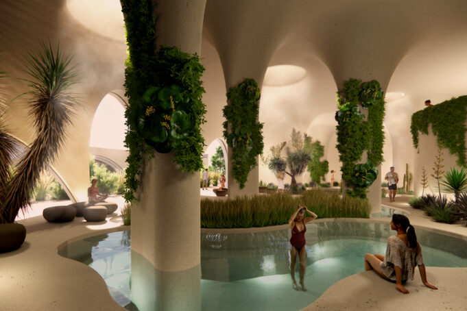 Coba Bathhouse, disponible en 2027, será la sauna más grande de Denver