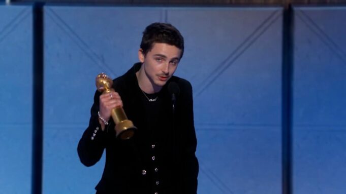 Timothée Chalamet gana un Globo de Oro por Marty Supreme