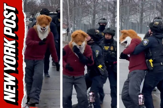 Mire al zorro bailarín cómo ICE derriba a un manifestante (Video)