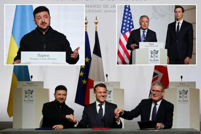 Los aliados ucranianos llegan a un acuerdo de garantía de seguridad y plan para que el Reino Unido y Francia lleguen al terreno después del alto el fuego.