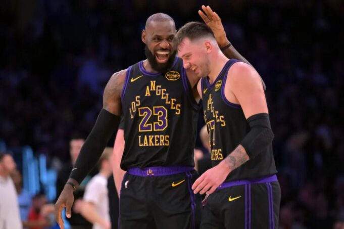 LeBron James y Luka Doncic finalmente dieron un espectáculo al mismo tiempo en la victoria de los Lakers