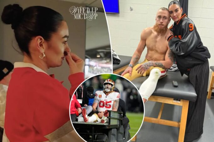 La esposa de George Kittle comparte un video desgarrador de la devastadora lesión de la estrella de los 49ers