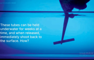 Los científicos desarrollan tubos de aluminio que se niegan a hundirse