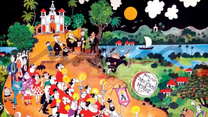 Celebre el arte del dibujante indio Mario Miranda entregándose a estos rompecabezas