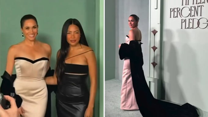 Meghan Markle acude sola a un evento benéfico con un vestido rosa