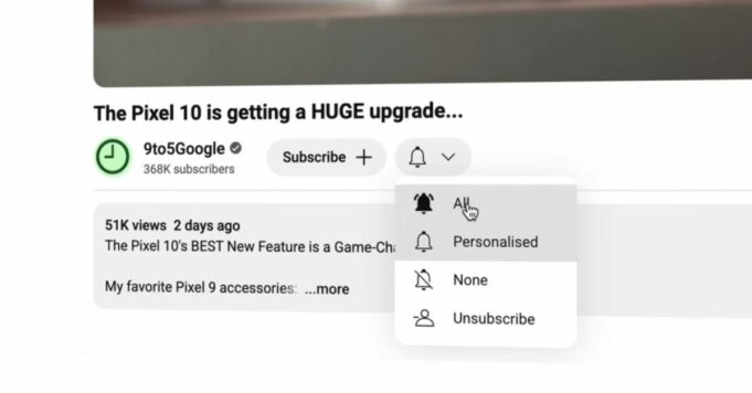 Es posible que la prueba de YouTube no le envíe notificaciones del canal incluso si selecciona “todos”