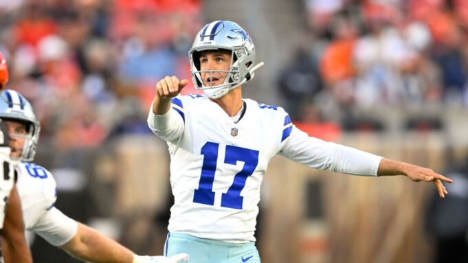 Los Cowboys ofrecen licitación de segunda ronda a Brandon Aubrey, dicen fuentes