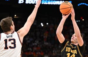 Seguimiento en vivo de March Madness masculino: actualizaciones sobre Illinois-Iowa, Elite Eight del sábado
