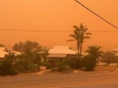 El ciclón Narelle pasa por Carnarvon como tormenta de categoría tres