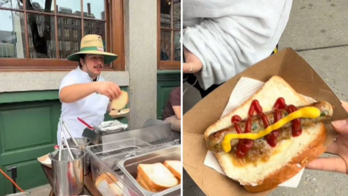 Las salchichas Bunnings chisporrotean en las calles de Nueva York