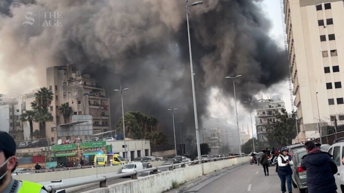 Beirut bajo continuos bombardeos por parte de aviones de combate israelíes