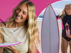 La surfista australiana Stephanie Gilmore inmortalizada en forma de Barbie
