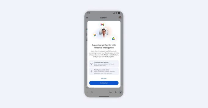 La aplicación Gemini comienza a implementar Inteligencia Personal a nivel mundial