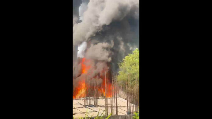 Navi Mumbai: Se produce un incendio en un almacén de bambú en Ghansoli, sin víctimas