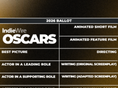 La boleta de los Oscar 2026 de IndieWire