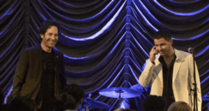 Nick Jonas y Paul Rudd hacen música juntos