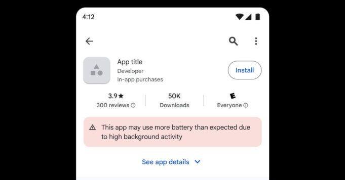 Google ahora denuncia aplicaciones de Android que agotan la batería