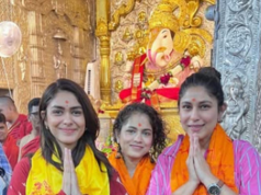 Mrunal Thakur busca las bendiciones de Bappa durante su visita a Pune