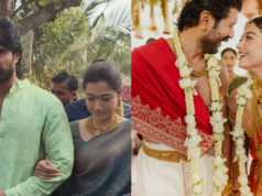 Boda Vijay-Rashmika: la pareja recibe una bienvenida tradicional en el pueblo de este último