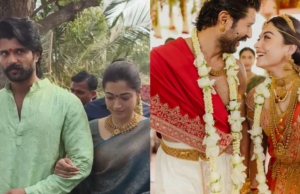 Boda Vijay-Rashmika: la pareja recibe una bienvenida tradicional en el pueblo de este último