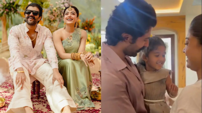 Ver: Los recién casados Vijay y Rashmika invitan a una joven fan a comer a casa