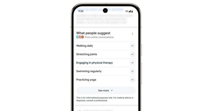 Google elimina los consejos de salud “Lo que la gente sugiere” en la Búsqueda