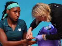 Coco Gauff vomita en pista antes de avanzar en el Madrid Open
