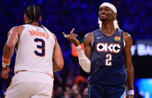 Shai Gilgeous-Alexander trollea a Dillon Brooks después de que el Thunder barriera a los Suns