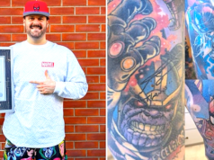 Marvel-obssesive bate récord mundial de tatuajes