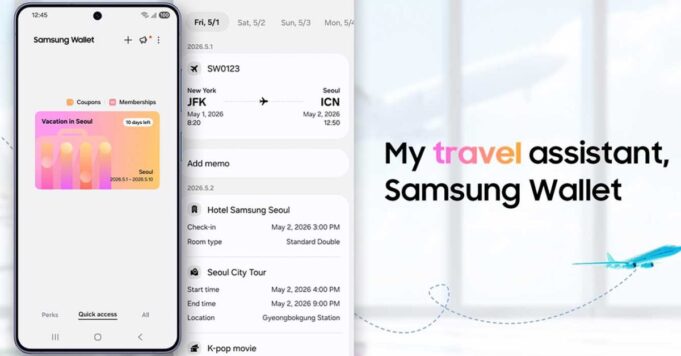 Samsung Wallet lanza ‘Trips’ para una experiencia de viaje perfecta