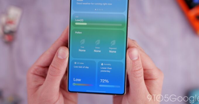 La actualización de Samsung Weather mejora los recuentos de polen y más