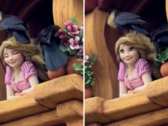 El animatrónico de Rapunzel en Disneyland fue atacado por pájaros