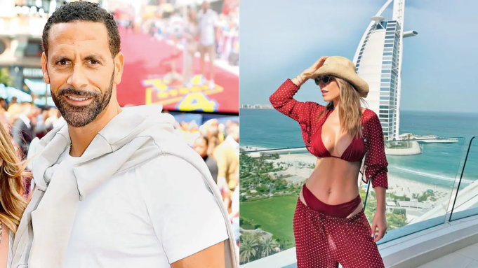 Rio Ferdinand y su esposa Kate disfrutan de sus vacaciones de trabajo en Dubái y organizan un evento de fitness