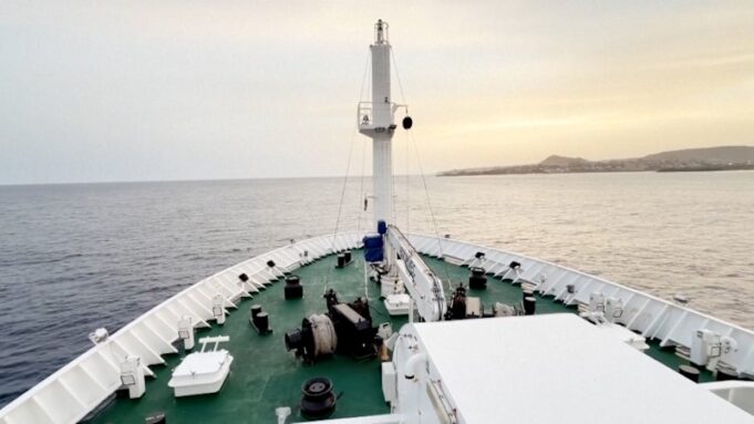 Vistas desde el interior del crucero tras el presunto brote de hantavirus