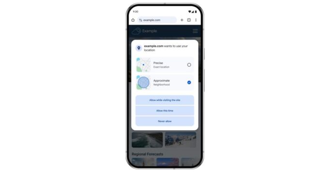 Chrome para Android te permitirá compartir la ubicación aproximada