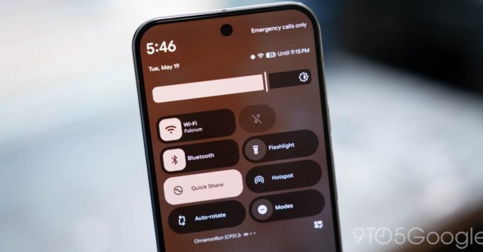 Android 17 obtiene una nueva animación animada para Configuración rápida