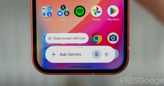 La superposición Gemini implementa Dynamic Color e integra ‘Contenido de pantalla’ (U)